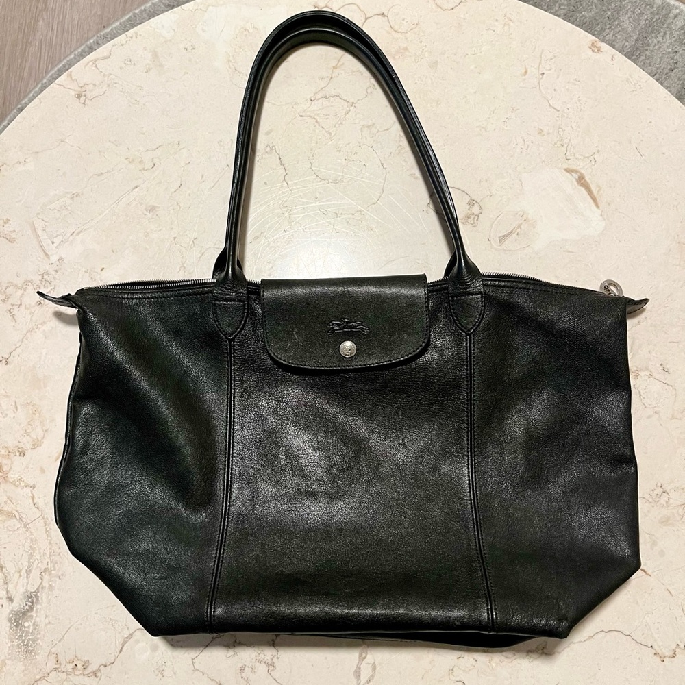 Longchamp Modele Depose Leather Le Pliage